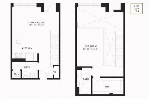 Coen 1 Bedroom Live Work 1036 SF